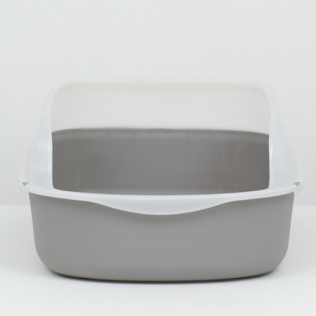 Toilet with board, 50x35x18 cm, gray-3