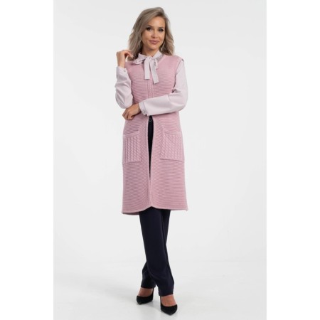 Women's vest, size 46, pink color-3