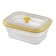 Silikobox transportation and storage container, silicone, folding, 600 ml, yellow color