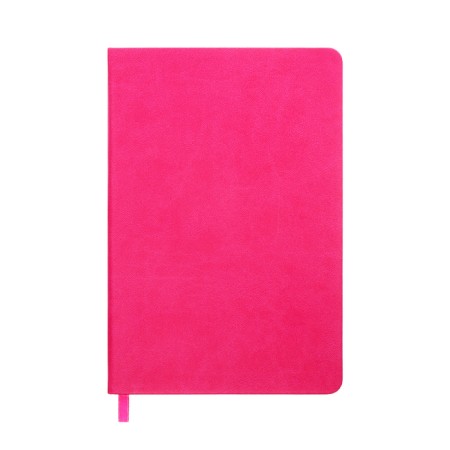 Leduced Diary A5, 140l, cell, leatherette, elastic band, yellow cut, fuchsia-2