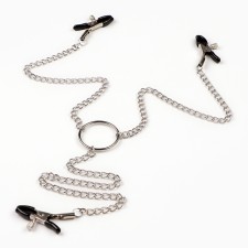 BDSM Assessoir Okpoki, clamps for nipples and clitoris, metal, black