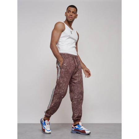 Joggers male, size 52, brown color-2