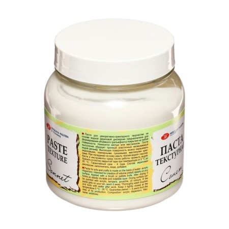 Texture paste ZHK "Sonnet", 220 ml, white, thin, acrylic, 5523923-3