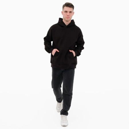 Hoods male, black color, size 52-3