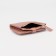 Women's wallet on the button, beige-pink color