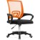 Computer chair Turin black/orange plastic/fabric, black/black 60x55x82 cm