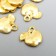 Suspension "Apple", golden color 1x1 cm