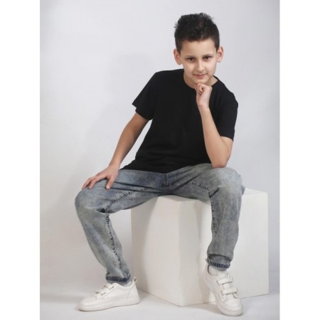 Teenage t -shirt, size 40, black color-5