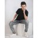 Teenage t -shirt, size 40, black color