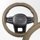 SkyWay braid, leather, size m, beige, with weaving, S01102229