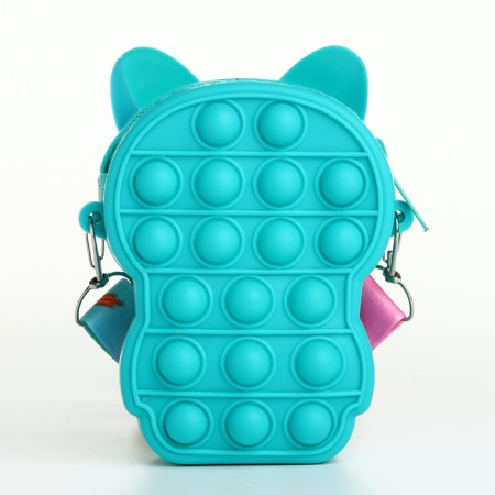 Bag's bag with lightning, turquoise color-1