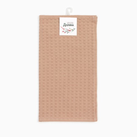 Toward "Dolyana" col. brown-gray 35x60 cm, 100% hl., large waffle 220 g/m2-4