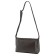 Bag women, artificial leather, dark brown 30x8x20 cm