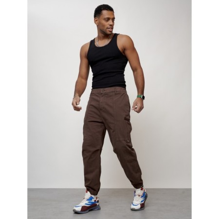 Cargo jeans men, size 44-46, brown color-8