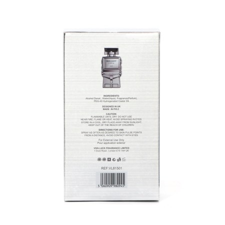 Men's toilet water Brilliant Idea Silver, 100 ml-5