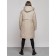 Coat insulated winter female, size 44, beige color