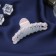 Hair crab "gloss" bead, 8 cm, white