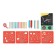 Developing children's gaming gaming set for drawing in stencils