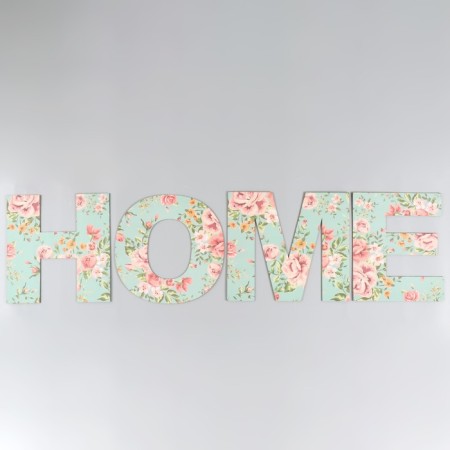 Панно буквы "HOME" высота букв 29,5 см,набор 4 детали-1