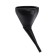 Fuel and fourth funnel with a grid, black, small, 140 mm