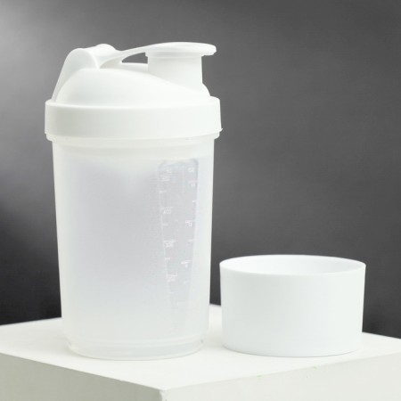 Sports shaker with a bowl for protein, 500 ml-1