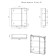 Mirror cabinet for bathroom domino Bruno 60, left/right