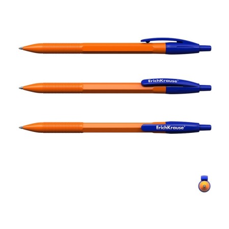 Ballic handle Erichkrause R-301 Matic Orange, node 0.7 mm, automatic, blue rod-6