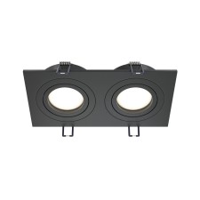 The built-in lamp Technical DL024-2-02B, 2x50W, 17.5x9.2x2.5 cm, GU10, Black Color Black