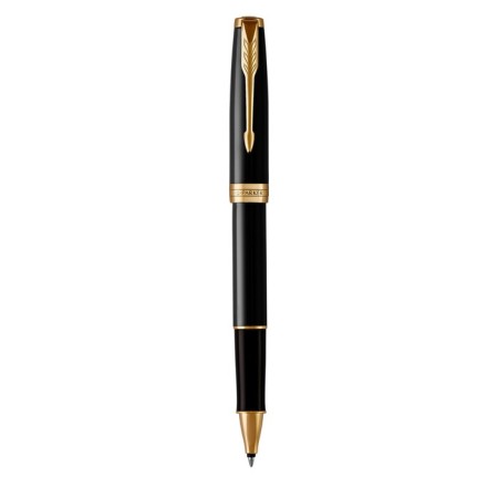 Parker Sonnet Core T530 Lacquer Black GT 0.5 mm, stainless steel case, black ink (1931496)-1