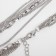 Set 2 objects: earrings, “unison” beads rectangles, silver color, 80 cm