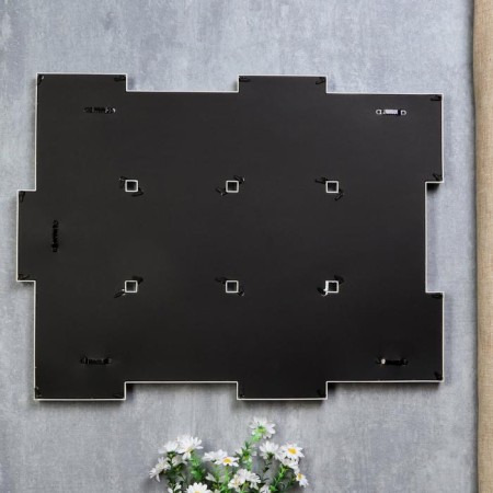 Photo frame plastic in 12 photos 10x15 cm "Laconicity" White 46x61 cm-3