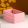 Wooden Kashpo 25x14x11 cm pink coral