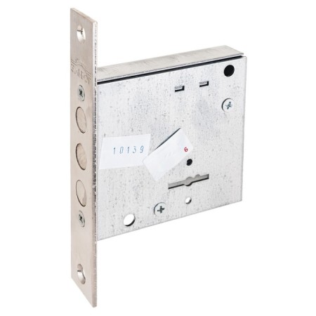 The cut -shaped lock without handles "Elbor" 1.04.06.5.5.k Flint 5 cl., Color nickel