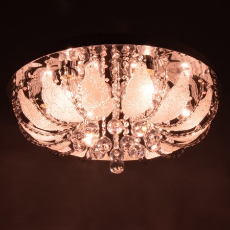 Svetogor chandelier "Butle" 8x60W E27 LED lighting chrome 60x60cm-4