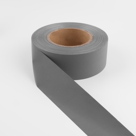 Reflective tape, 50 mm, 100 ± 1 m, color gray color-1
