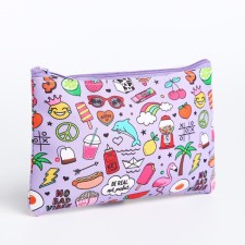 Lightning cosmetic bag, lilac color