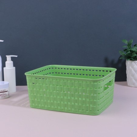Organizer for storage, with handles, 1 section, 24.5 × 18.5 × 10.5 cm, color mix-2
