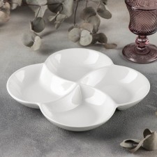 Menzhnya Porcelain 4 cells Wilmax, 22 × 22 cm, white color