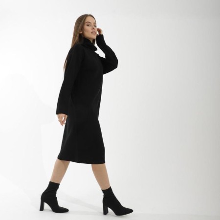 Knitted dress SL, with a pattern, 42-44, black-1