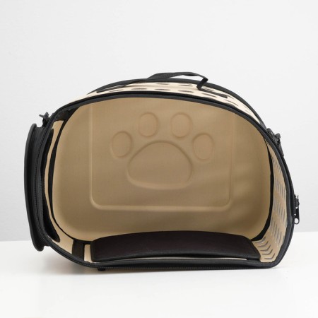 A folding bag-sheer with a separate entrance, EVA material, 43.5 x 28 x 33 cm, beige-11