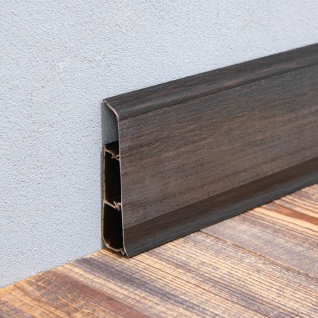 Floor skirting board 85mm 2.2m "decoration", 303 wenge dark