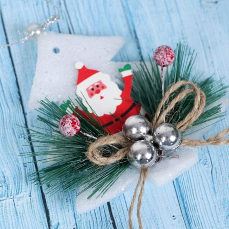 Decoration New Year's "Christmas tree" Santa Claus, 9x11 cm-1