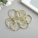 Rings for creativity (for photo albums) "gold" int. D = 3.5 cm external. D = 4 cm set 10 pcs