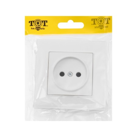 Single Tot Matte Glass, 10 A, hidden, without salary, glass, white-4