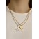 Kuulons "Uzolnutor", a key from the heart, the color of silver-gold, 45 cm