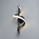 Sconces "curl" Led 3000k black 40x12x12cm