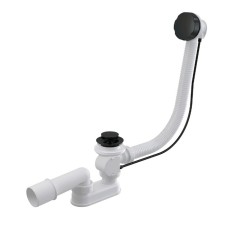 ALCAPLAST A55BLACK bath siphon, automatic set, length 57 cm, black mat