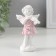 Polystone souvenir "Snowty angel in color toga with violin" 7.2x3.5x2.8 cm