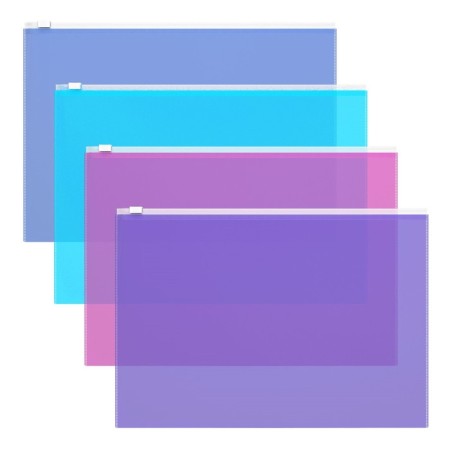 The convert folder on the A4 Zip-Molniya, 140 μm, Erichkrause Fizzy Vivid, up to 100 sheets, mix