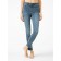 Jeans shortened female with cuts CONTE ELEGANT SKINNY, size XL, color MID MID Blue